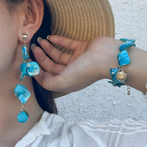 Bohemian Conch Pendant Choker – Starfish Beaded Beach Necklace for Women