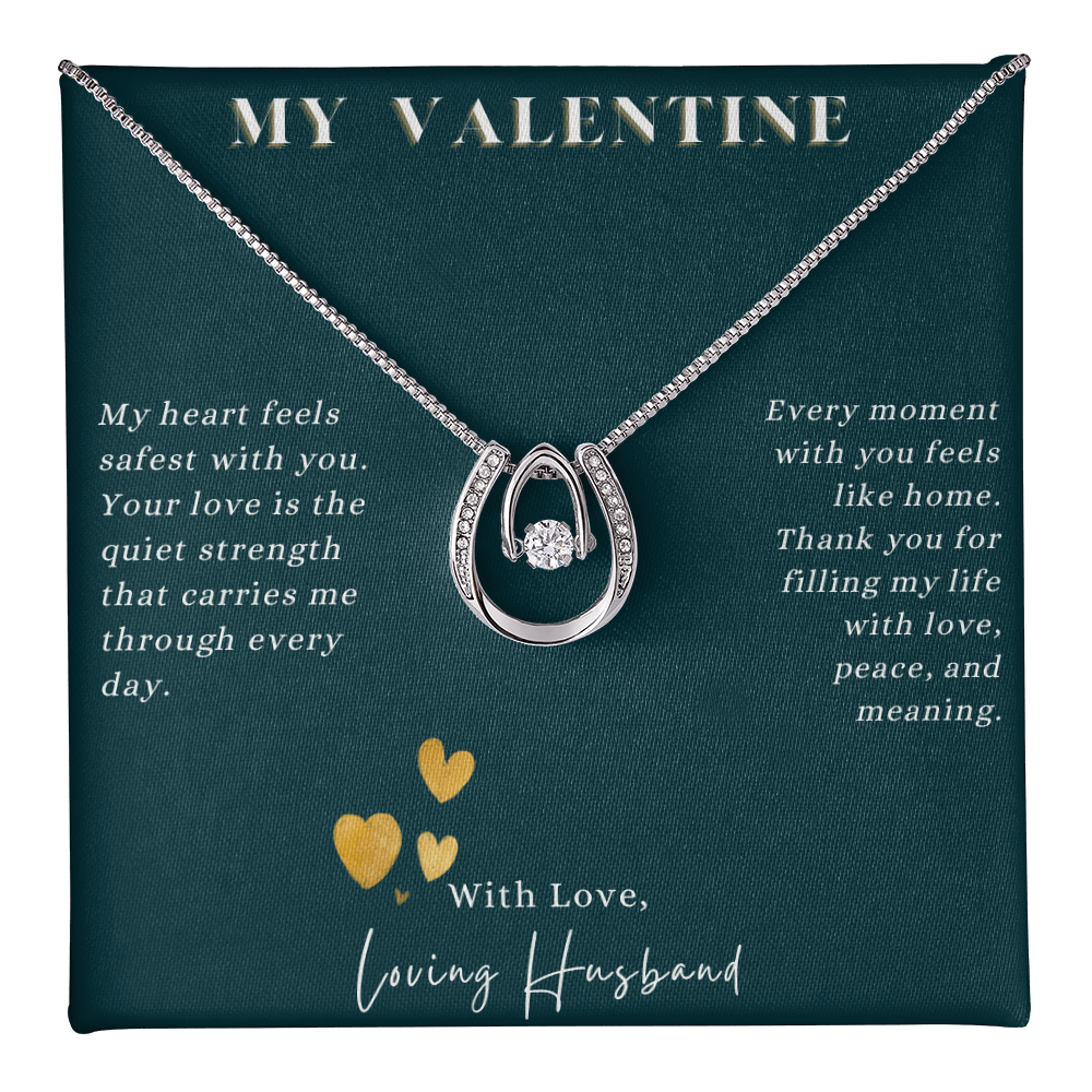 To My Valentine: Our Lucky Stars Dancing Crystal Necklace