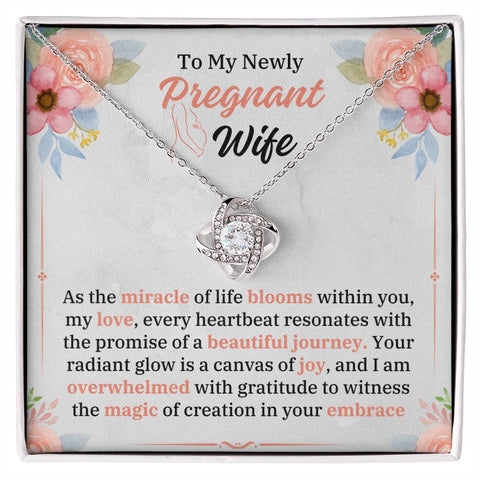 Newly Pregnant Wife/Gf - Love Knot Necklace