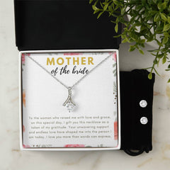 Gift for Mother of The Bride -Alluring Beauty + Clear CZ Earrings