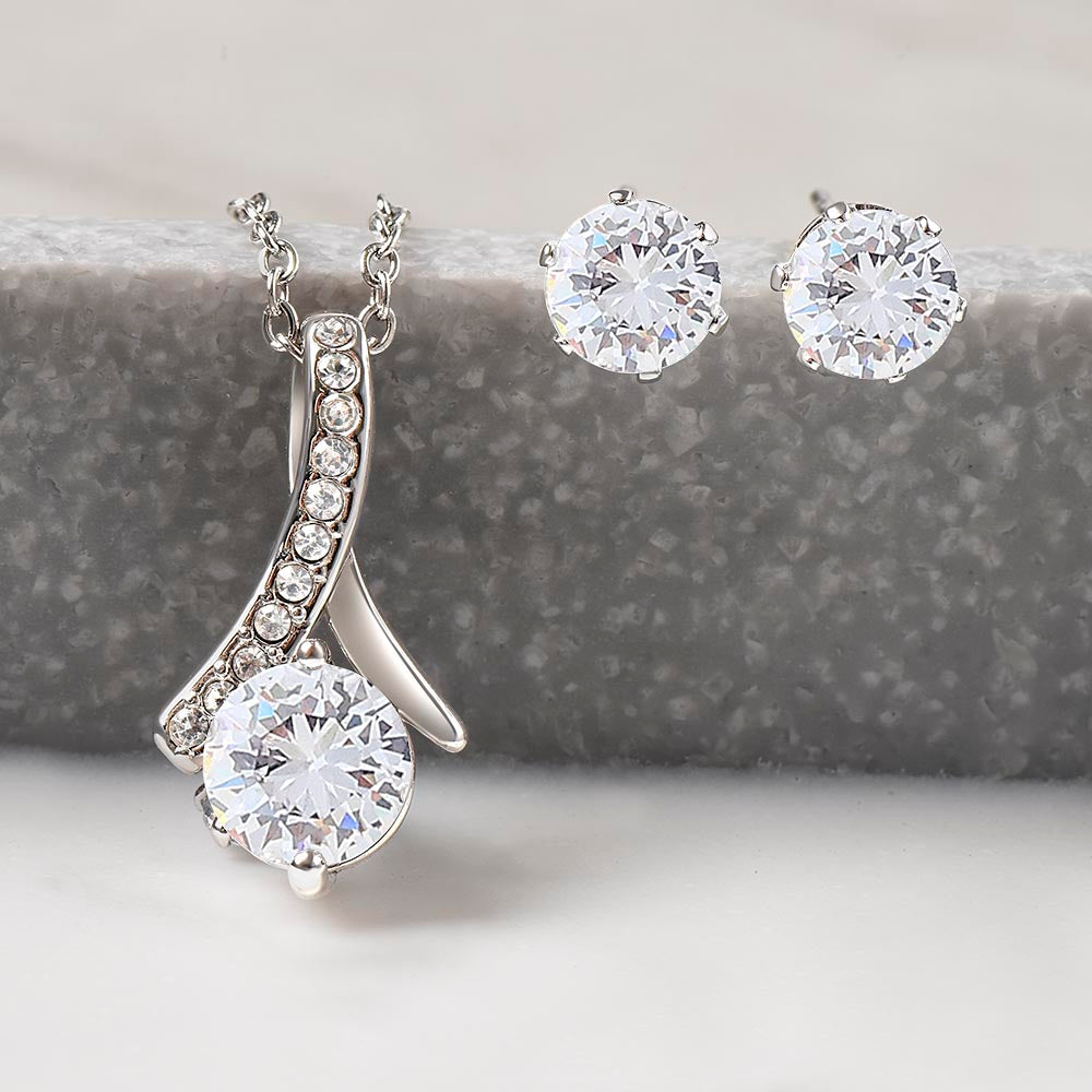 Gift for Mother of The Bride -Alluring Beauty + Clear CZ Earrings