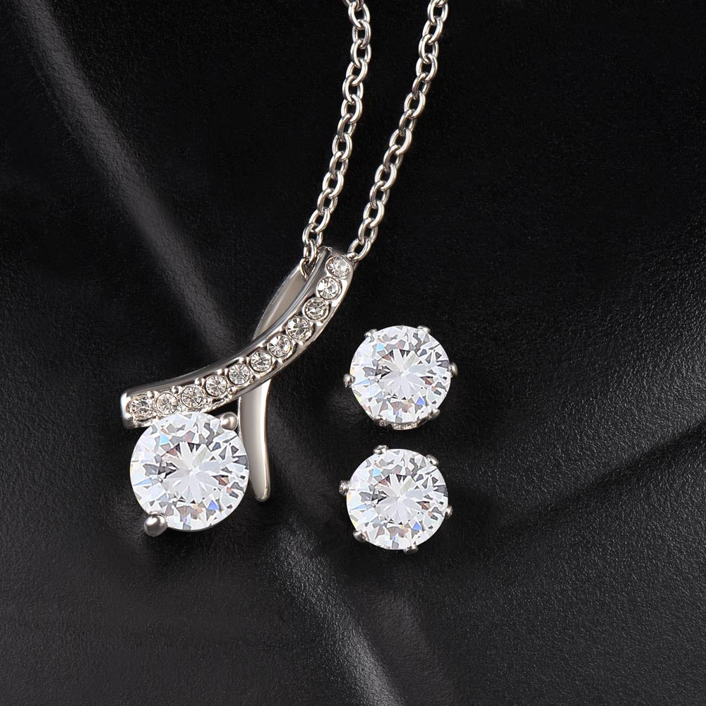 Gift for Mother of The Bride -Alluring Beauty + Clear CZ Earrings